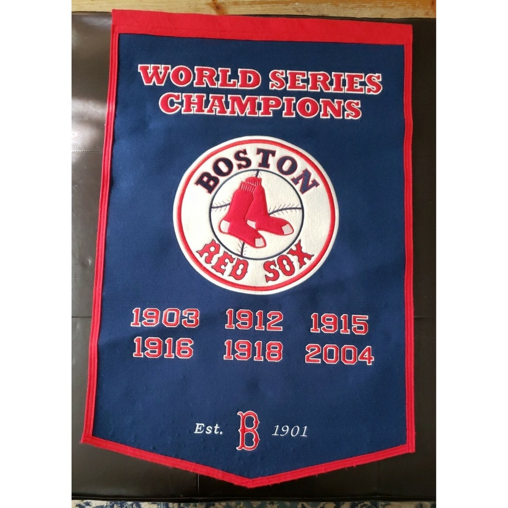 Boston Red Sox World‎ Series Champions Winning Streak Wool Blend large Banner